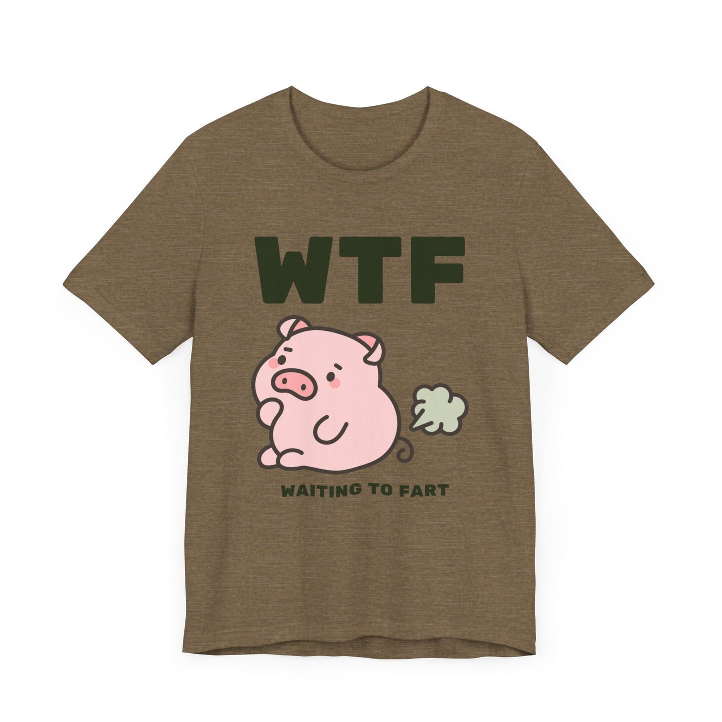 WTF Waiting To Fart Funny Pig T-Shirt